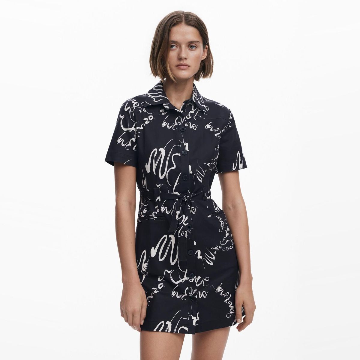 DESIGUAL - Vestido Mini Algodón Mujer Desigual