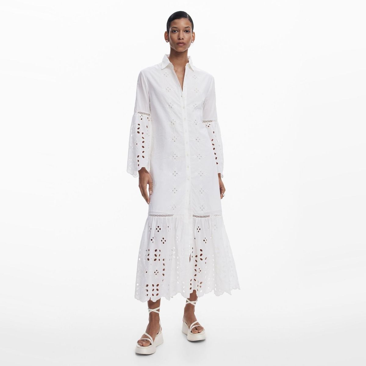 DESIGUAL - Vesido Maxi Algodón Mujer Desigual