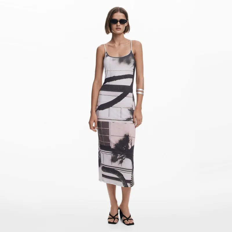 DESIGUAL - Vestido Midi Mujer Desigual