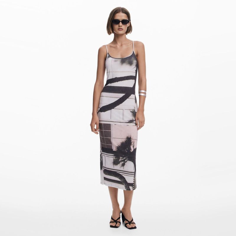 DESIGUAL - Vestido Midi Mujer Desigual