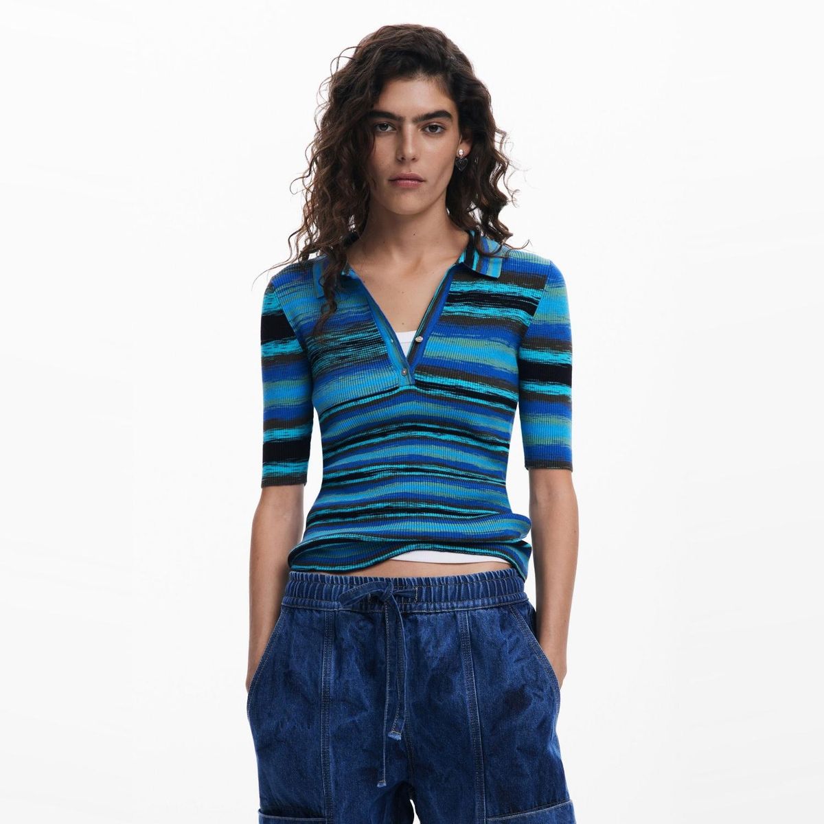 DESIGUAL - Polera Manga Corta Mujer Desigual