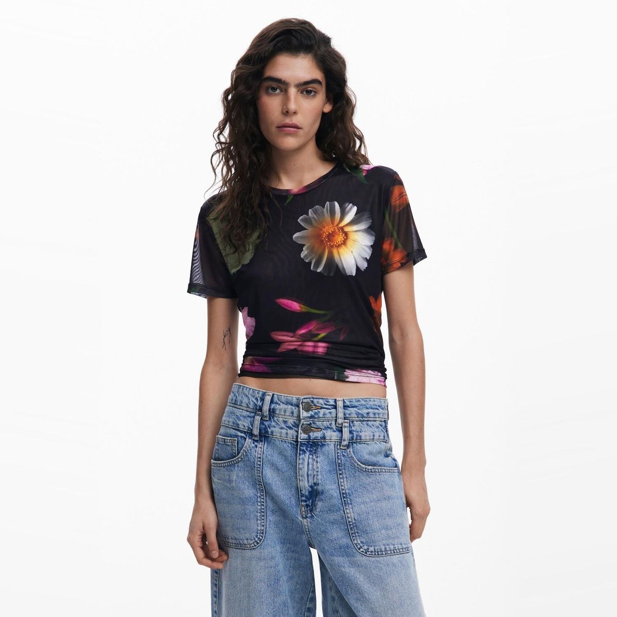 DESIGUAL - Polera Manga Corta Mujer Desigual