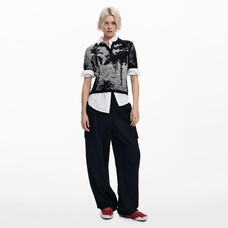 DESIGUAL - Polera Manga Corta Mujer Desigual