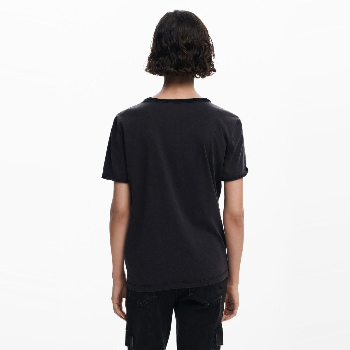 DESIGUAL - Polera Manga Corta Algodón Mujer Desigual