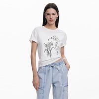 Polera Manga Corta Algodón Mujer