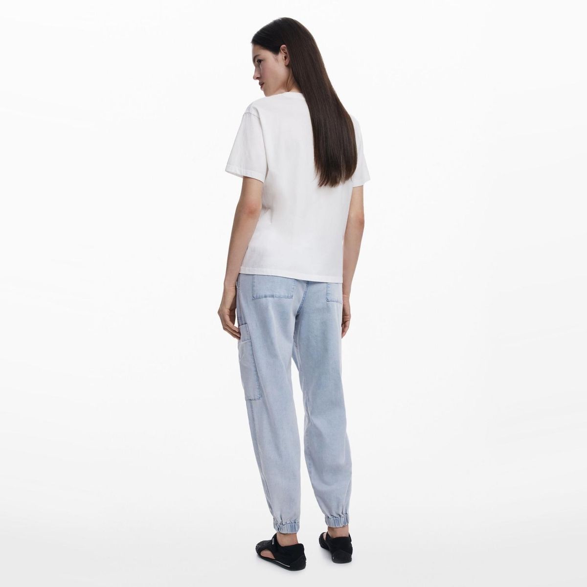 DESIGUAL - Polera Manga Corta Algodón Mujer Desigual