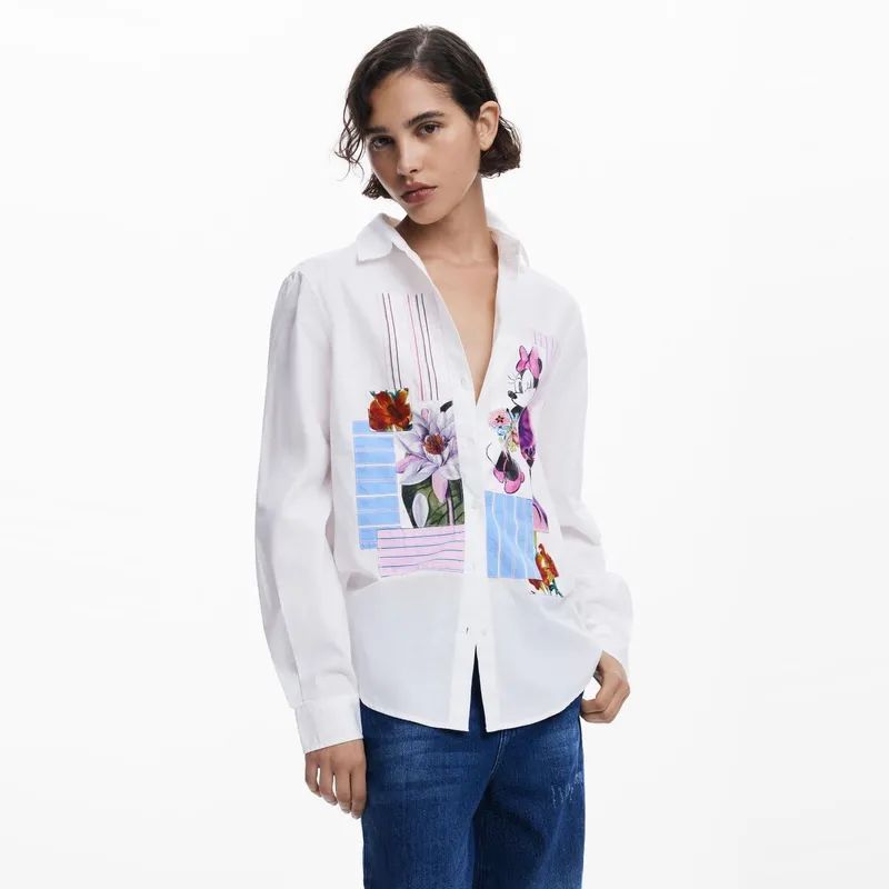DESIGUAL - Camisa Algodón Mujer Desigual