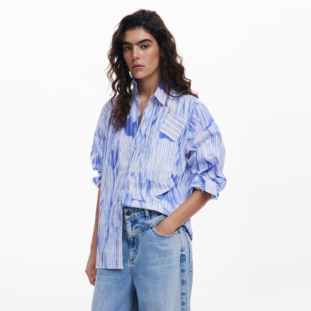 DESIGUAL - Camisa Algodón Mujer Desigual