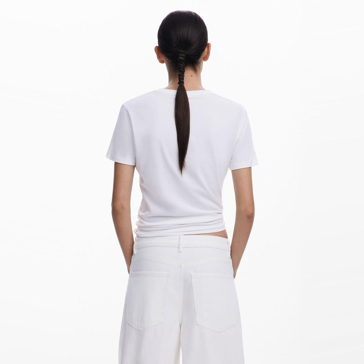 DESIGUAL - Polera Manga Corta Algodón Mujer Desigual