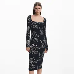DESIGUAL - Vestido Midi Mujer