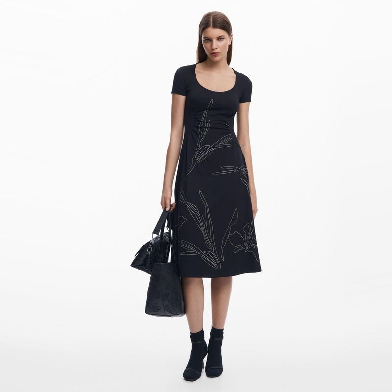 DESIGUAL - Vestido Midi Mujer Desigual
