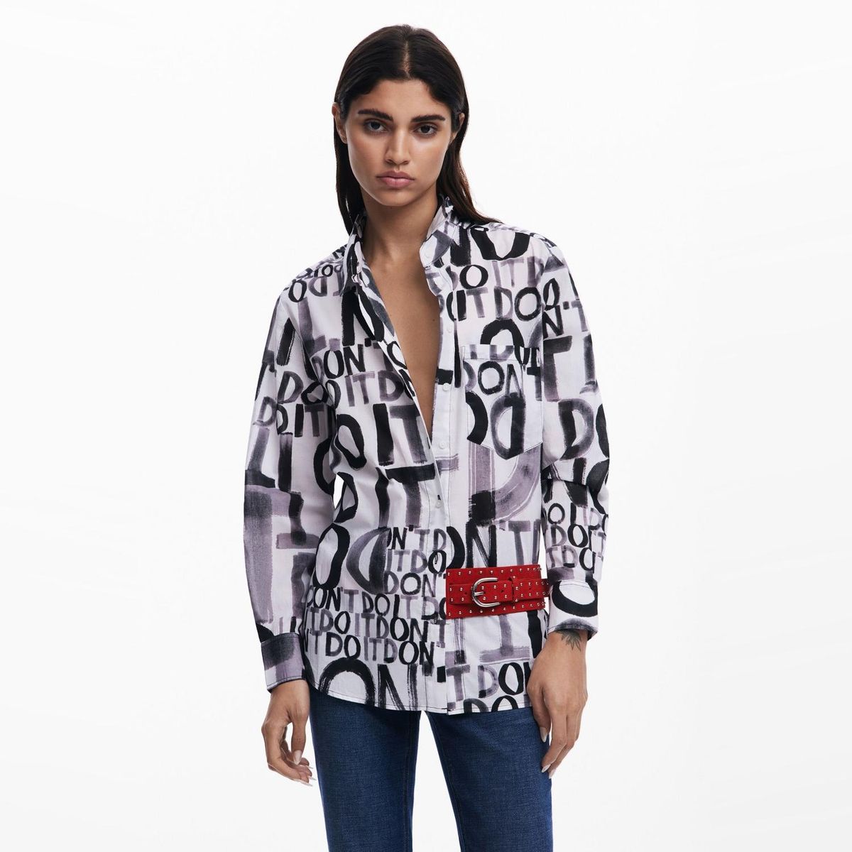 DESIGUAL - Camisa Algodón Mujer Desigual