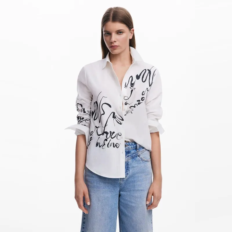 DESIGUAL - Camisa Algodón Mujer Desigual