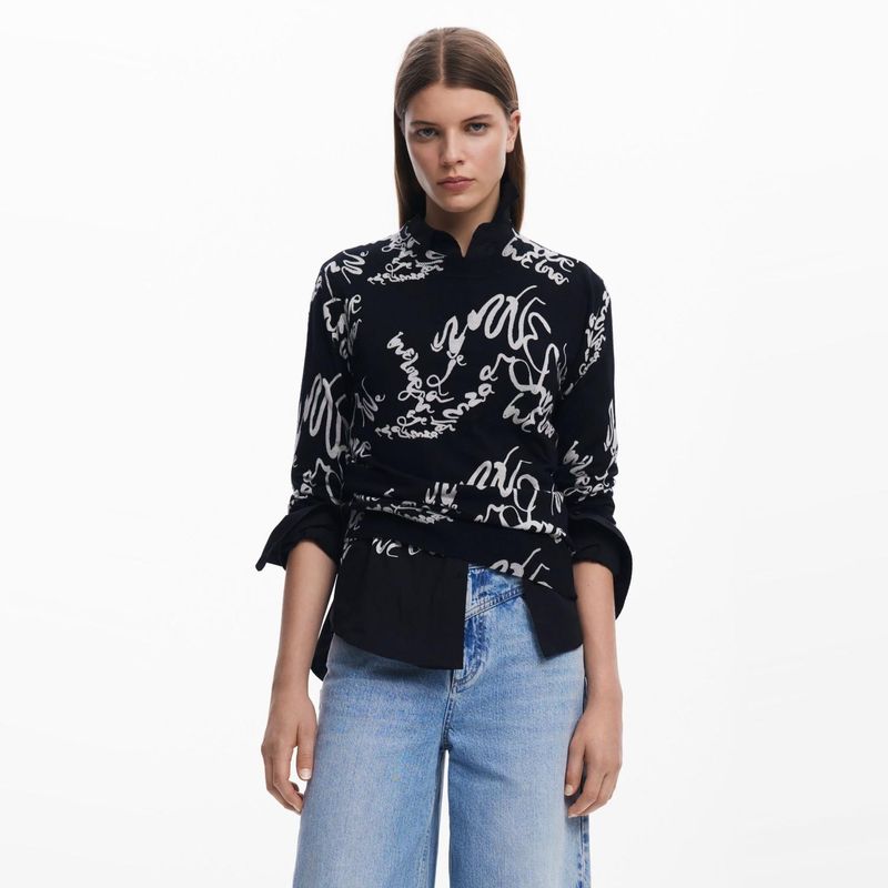 DESIGUAL - Sweaters Manga Larga Mujer Desigual