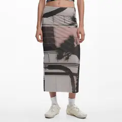 DESIGUAL - Falda Maxi Mujer