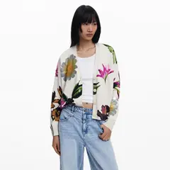 DESIGUAL - Chaleco Manga Larga Algodón Mujer