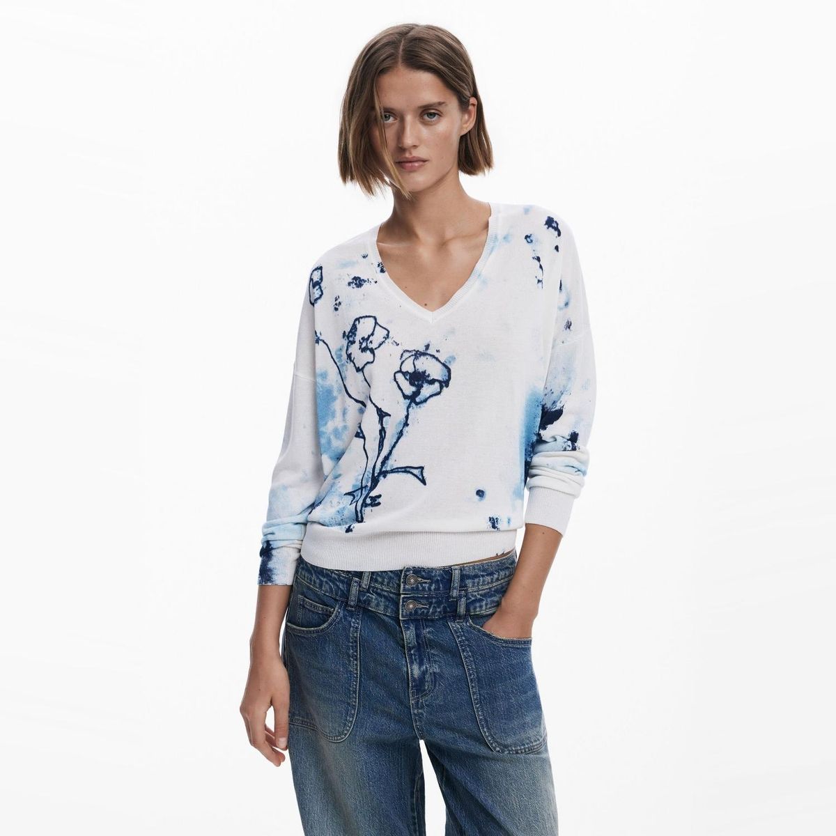 DESIGUAL - Polerón Manga Larga Mujer Desigual