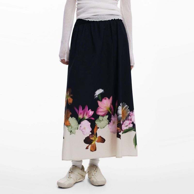 DESIGUAL - Falda Mini Algodón Mujer Desigual