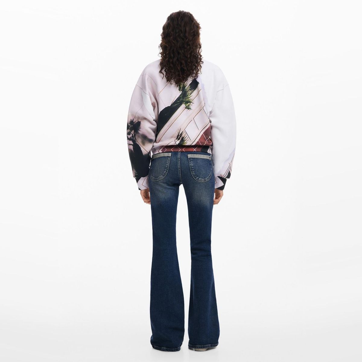 DESIGUAL - Polerón Manga Larga Algodón Mujer Desigual