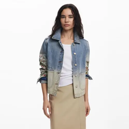DESIGUAL - Chaqueta Manga Larga Algodón Mujer