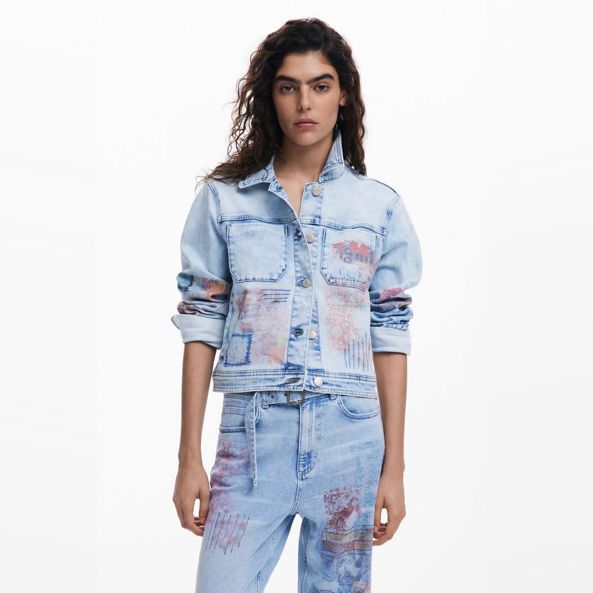 DESIGUAL - Chaqueta Manga Larga Algodón Mujer Desigual