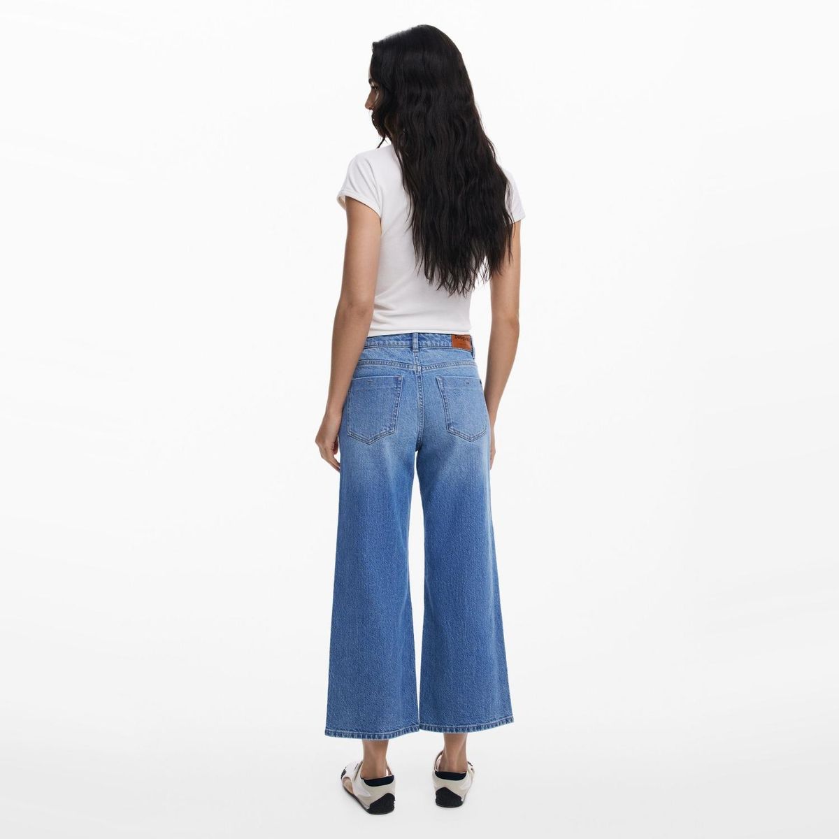 DESIGUAL - Pantalón Tiro Alto Algodón Mujer Desigual