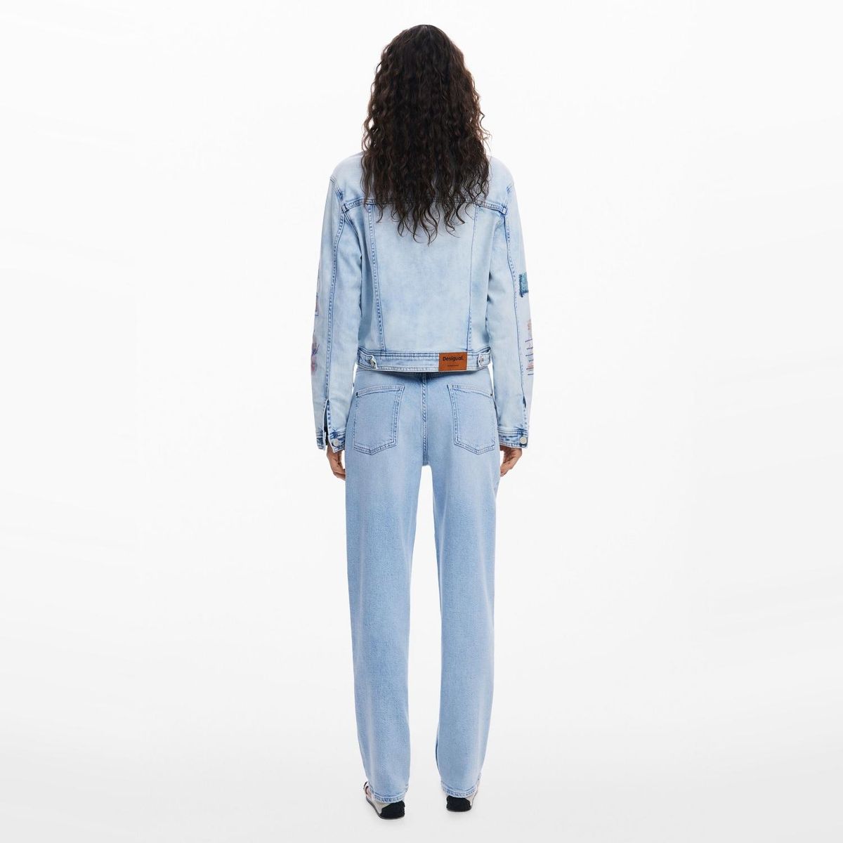 DESIGUAL - Pantalón Tiro Alto Algodón Mujer Desigual