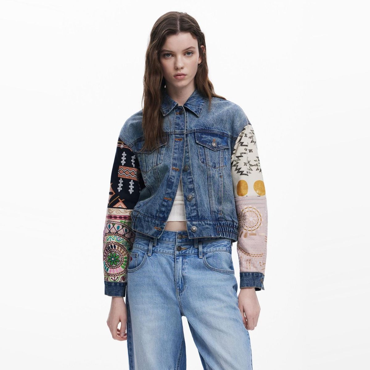 DESIGUAL - Chaqueta Manga Larga Algodón Mujer Desigual