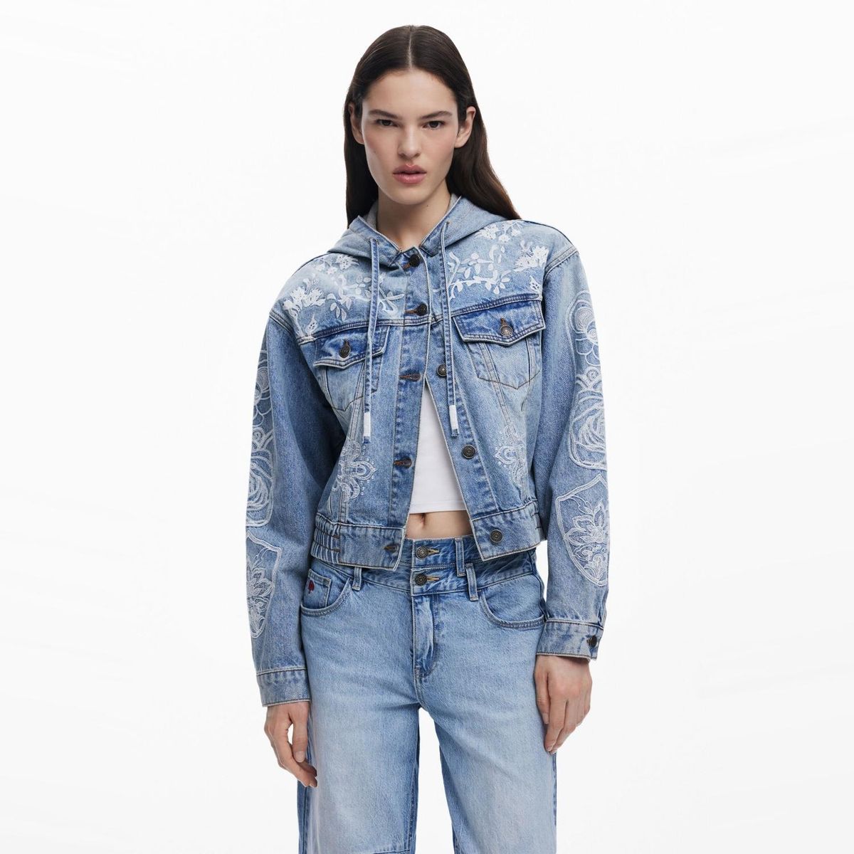 DESIGUAL - Chaqueta Manga Larga Algodón Mujer Desigual