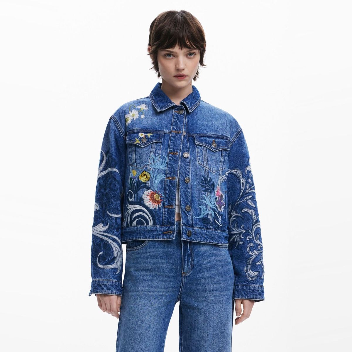 DESIGUAL - Chaqueta Manga Larga Algodón Mujer Desigual