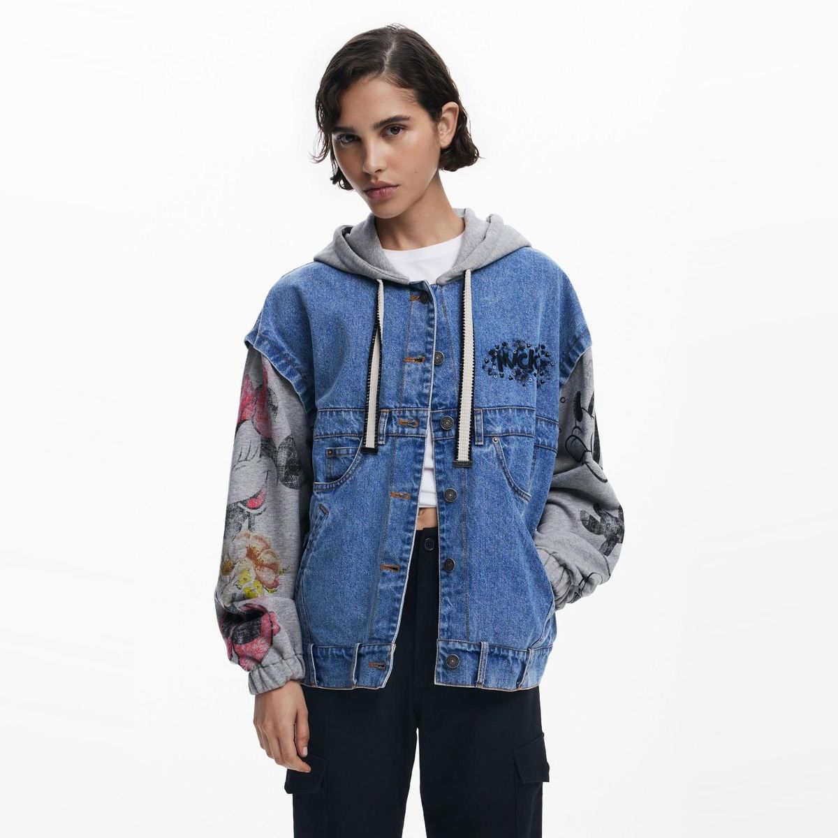 DESIGUAL - Chaqueta Manga Larga Algodón Mujer Desigual
