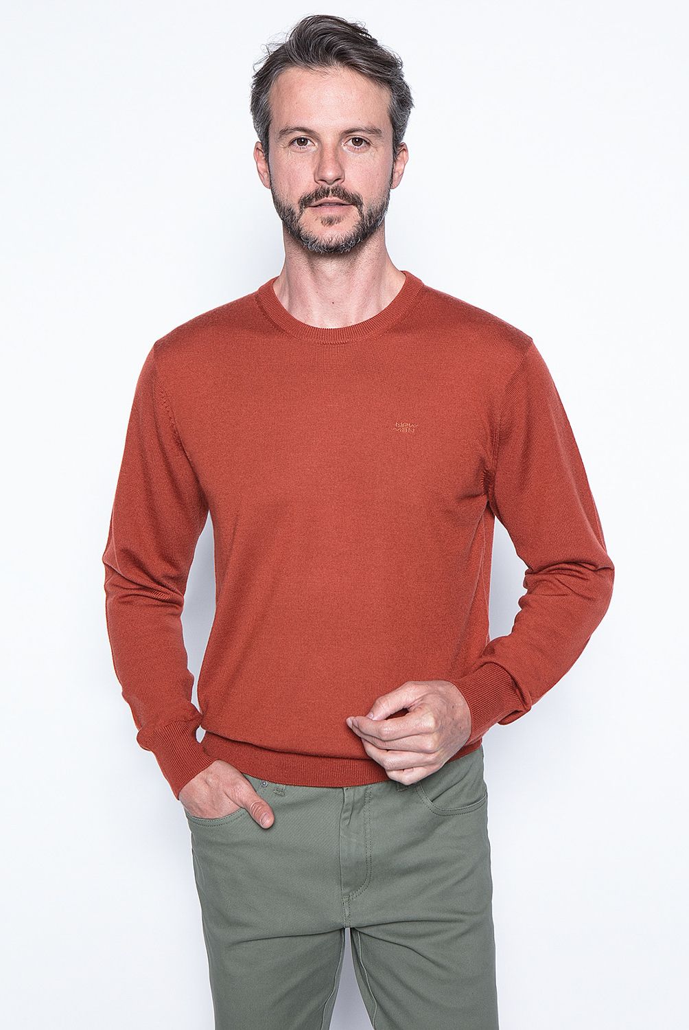 NEW MAN - Sweater Cuello Redondo Algodón Hombre New Man