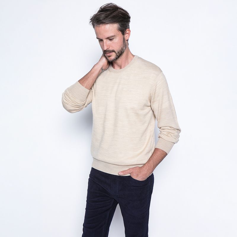 NEW MAN - Sweater Cuello Redondo Algodón Hombre New Man
