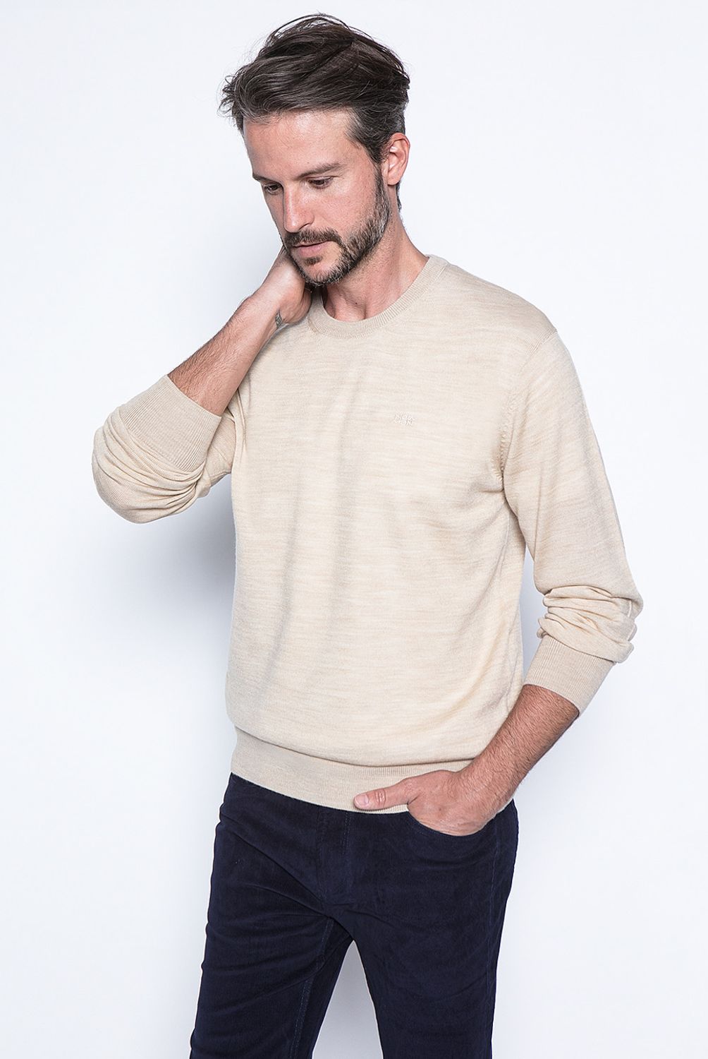NEW MAN - Sweater Cuello Redondo Algodón Hombre New Man