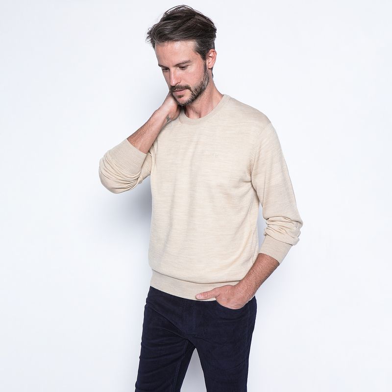 NEW MAN - Sweater Cuello Redondo Algodón Hombre New Man