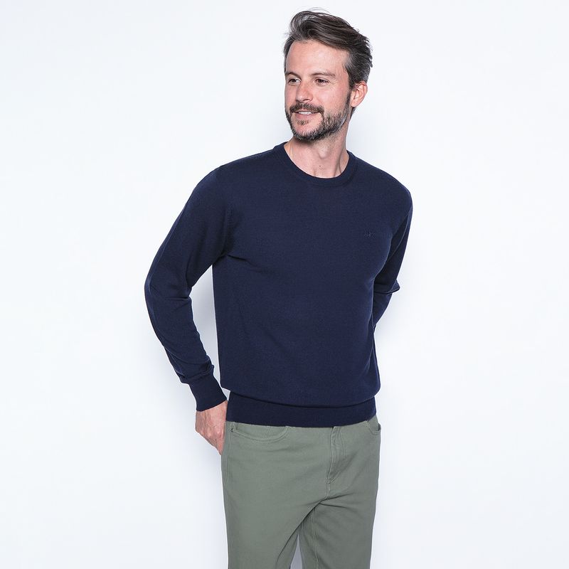 NEW MAN - Sweater Cuello Redondo Algodón Hombre New Man