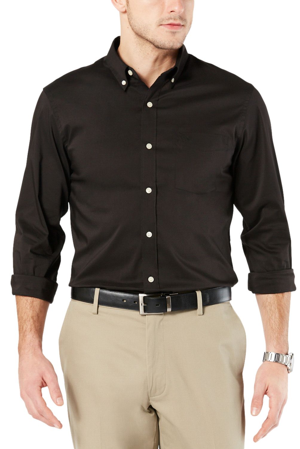 DOCKERS - Camisa Manga Larga Algodón Hombre Dockers