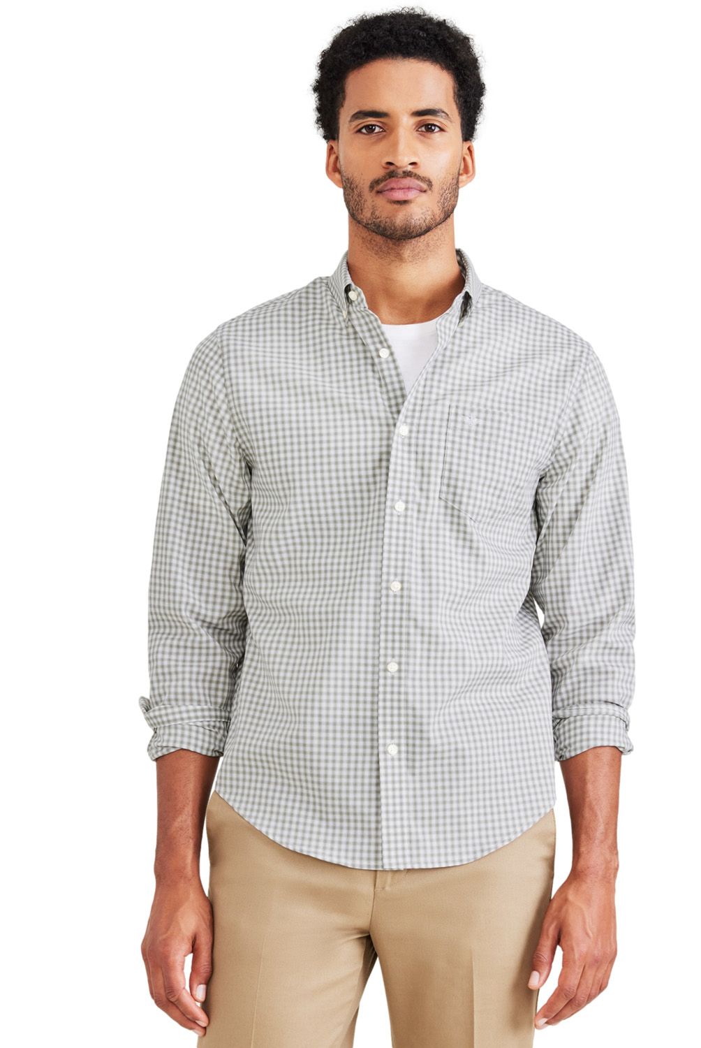DOCKERS - Camisa Manga Larga Algodón Hombre Dockers