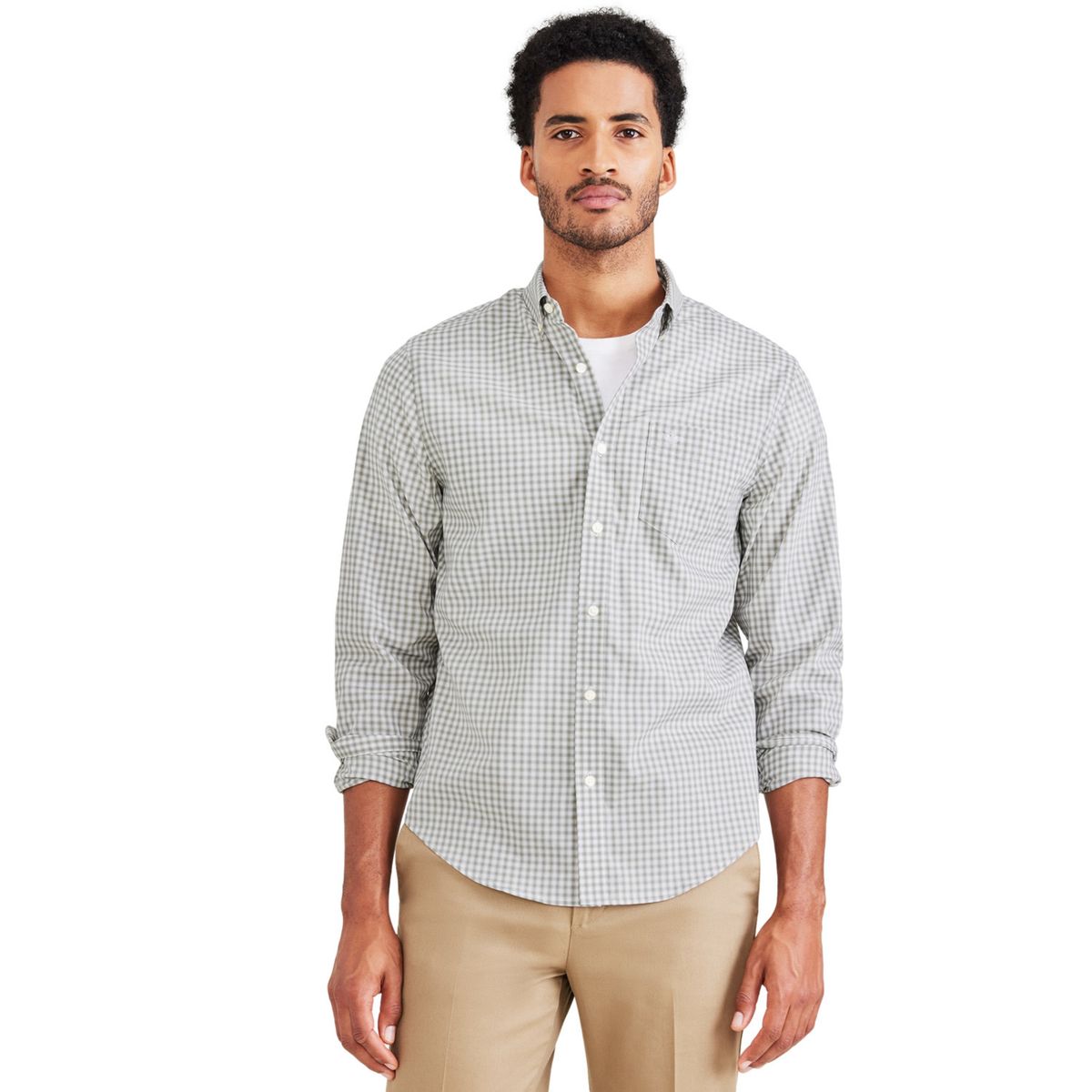 DOCKERS - Camisa Manga Larga Algodón Hombre Dockers