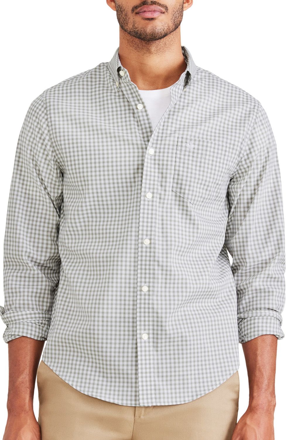 DOCKERS - Camisa Manga Larga Algodón Hombre Dockers