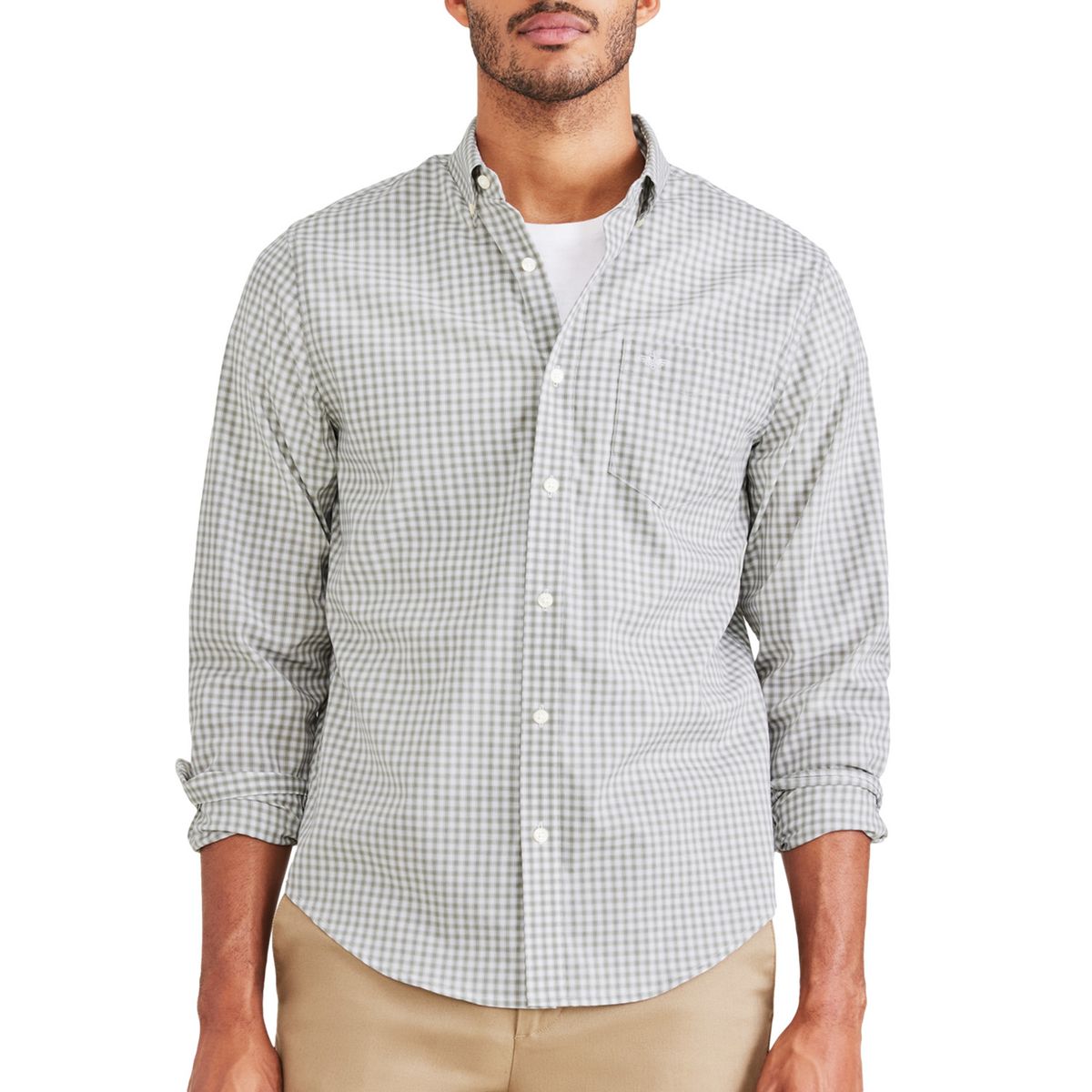 DOCKERS - Camisa Manga Larga Algodón Hombre Dockers