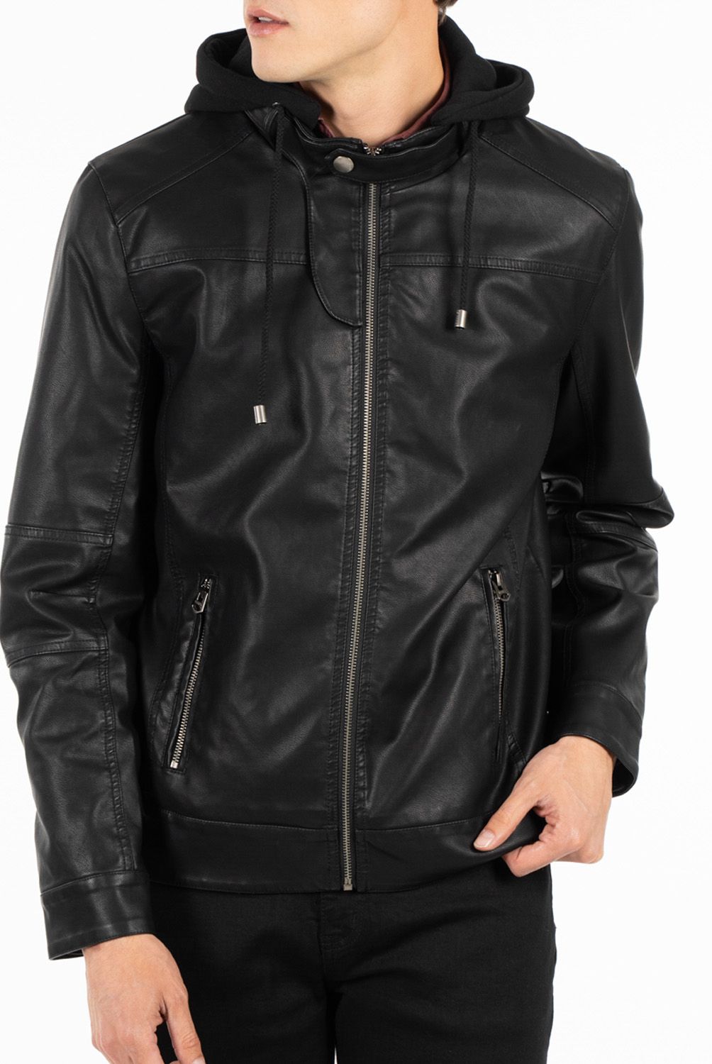 ELLUS - Chaqueta Pu Casual Hombre Ellus