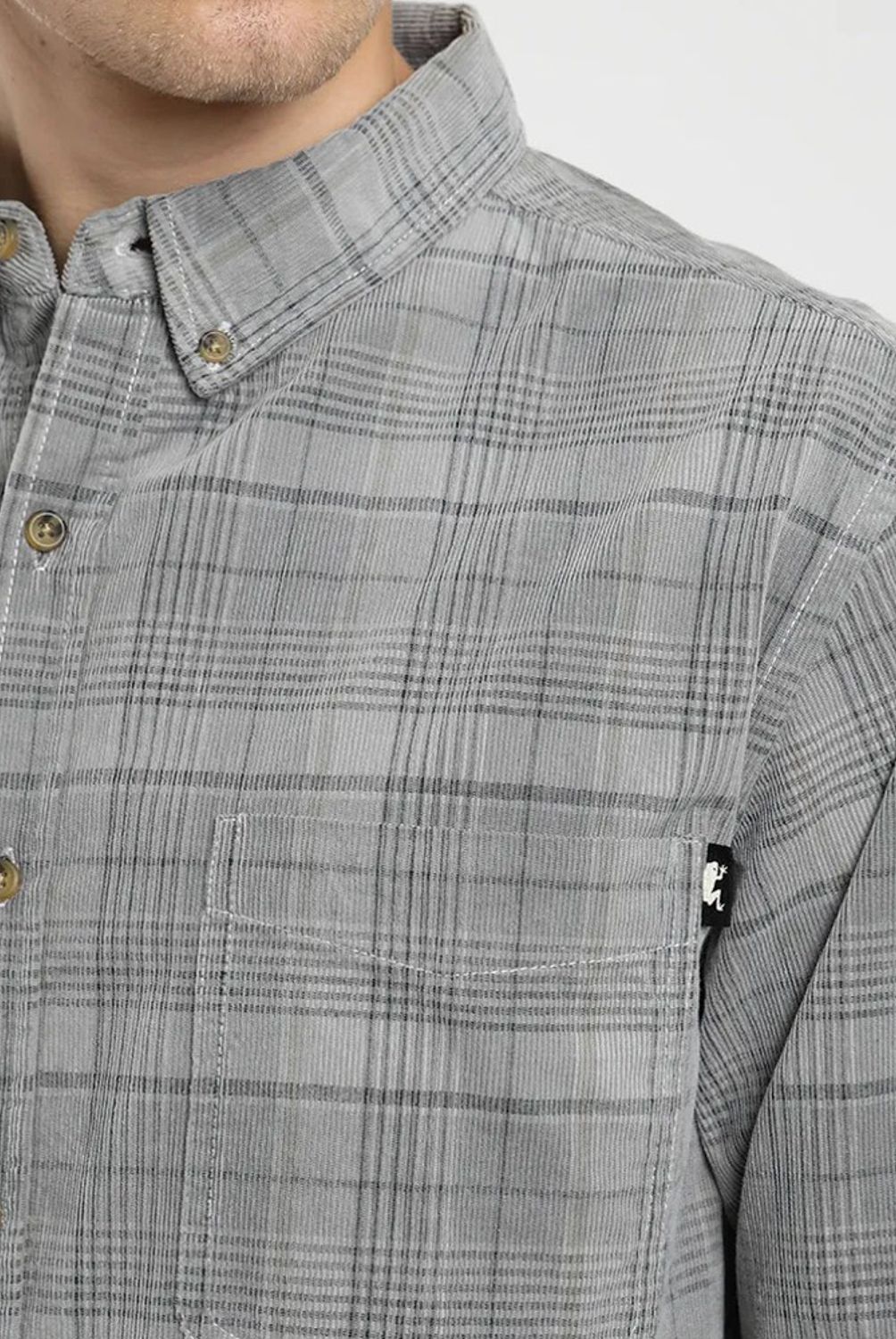 FROENS - Camisa Manga Larga Corduroy Yarn Hombre Froens