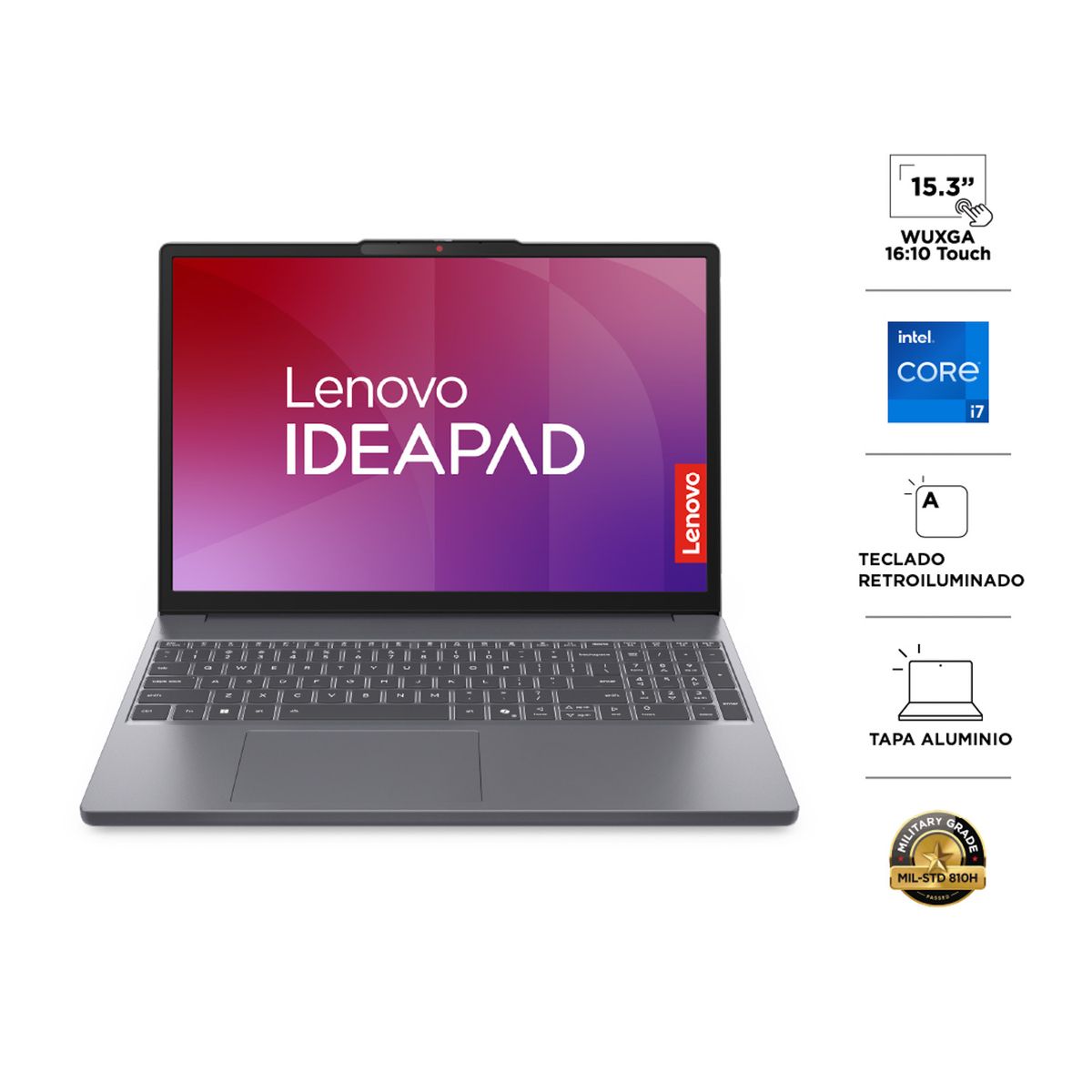 LENOVO - Ideapad Slim 3 Gen 10 Táctil Intel Core i7-13620H 16GB RAM  512GB SSD 15,3" WUXGA Lenovo