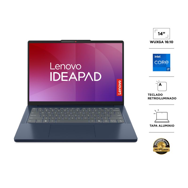 LENOVO - Notebook Ideapad Slim 3 Intel Core i7-13620H 24GB RAM 512GB SSD 14" WUXGA IPS Lenovo