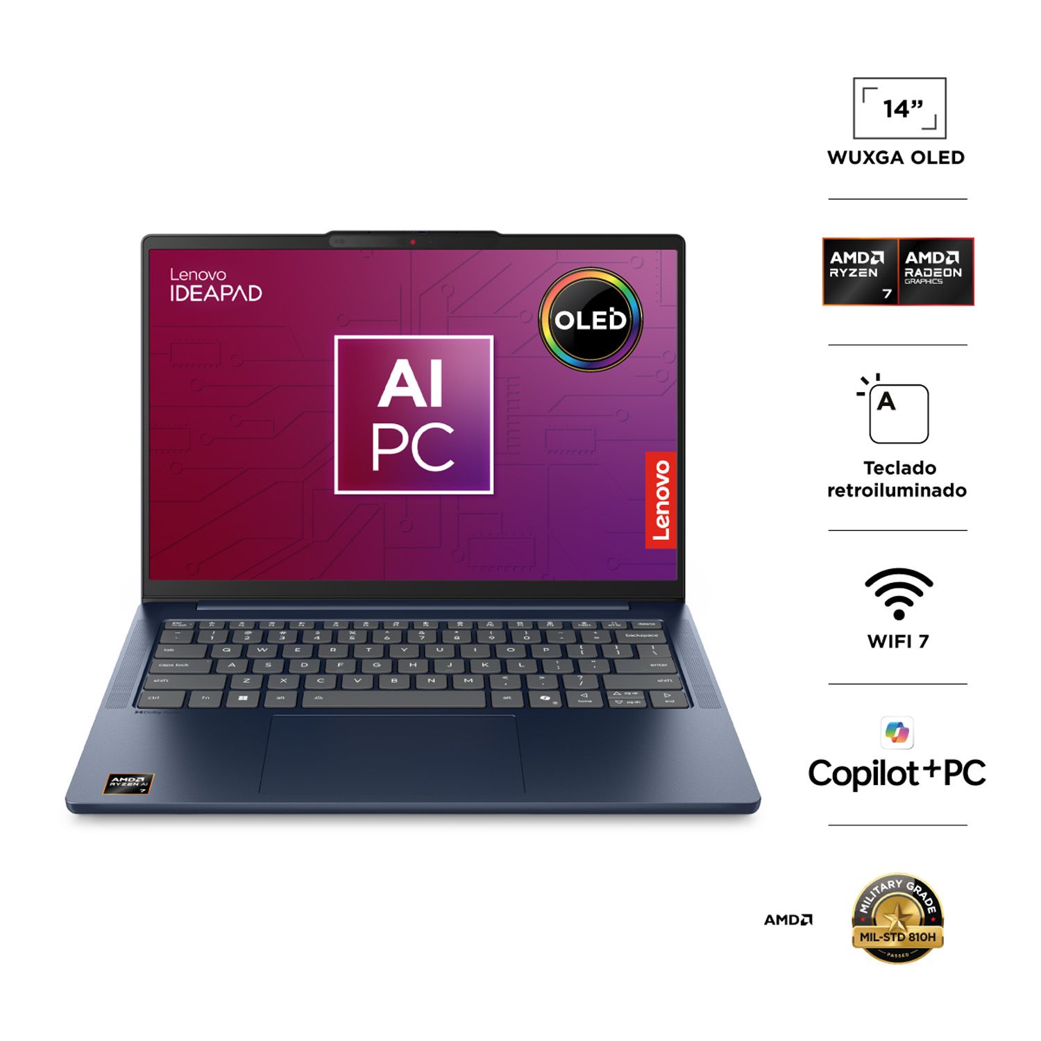 LENOVO Ideapad Slim 5 Gen 10 AMD Ryzen 7 IA 24GB RAM 512GB SSD 14