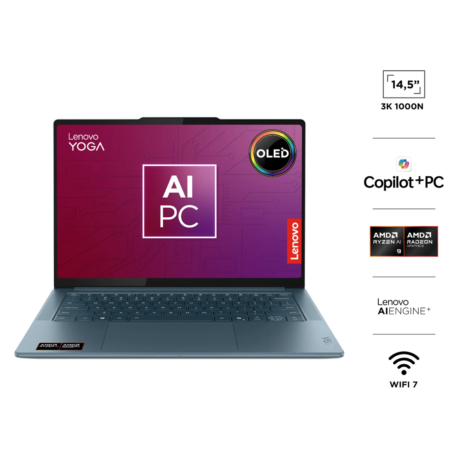 LENOVO Notebook Yoga Pro 7 Ryzen AI 9 365 32GB RAM 1TB SSD 14,5