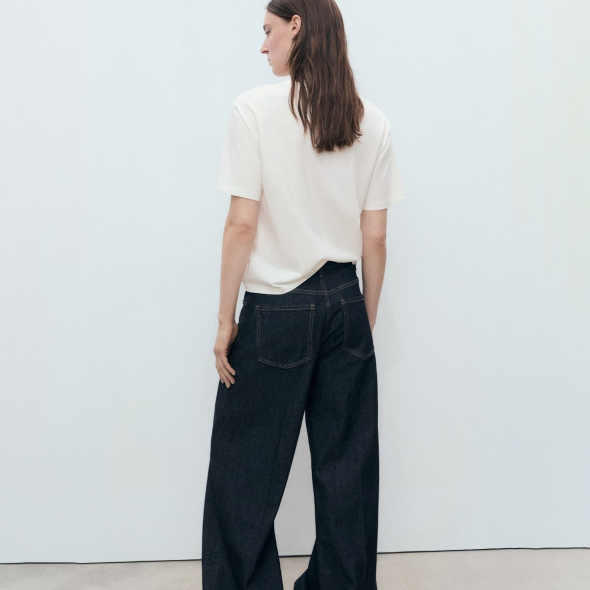 MANGO - Polera Algodón Bordado Mujer Mango