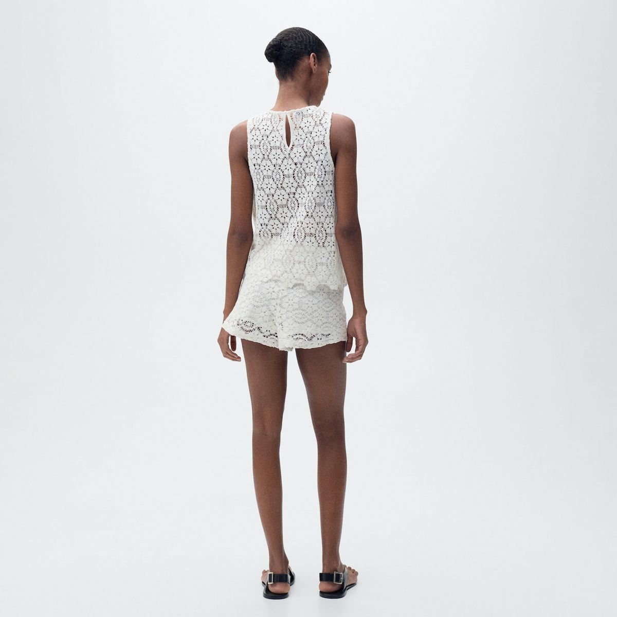 MANGO - Short Rectos Crochet Mujer Mango