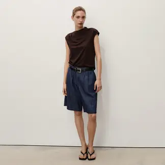 MANGO - Bermudas Denim Rinse Wash Mujer